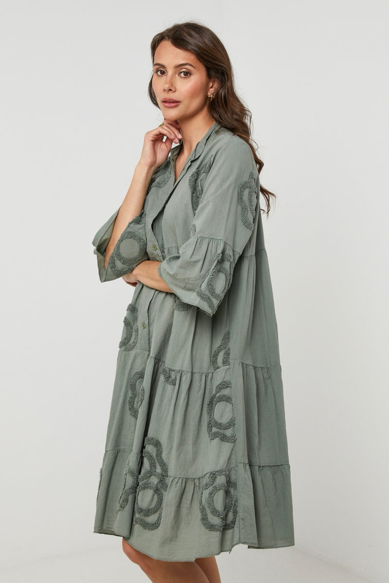 Robe Chemise - Kaki - Femme