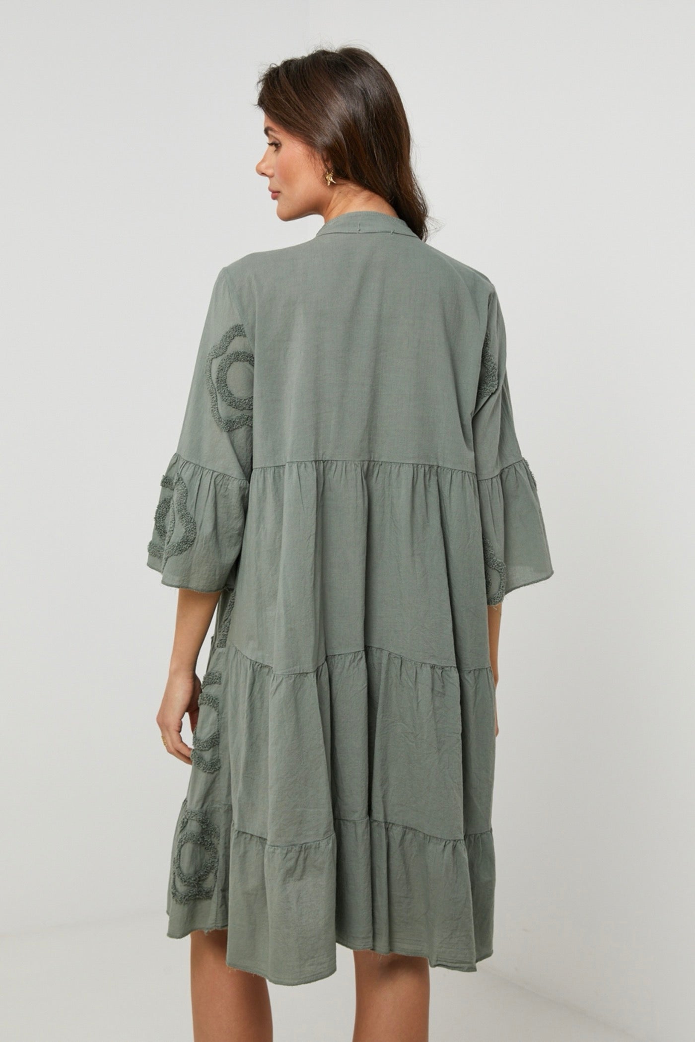 Shirt Dress - Khaki - Women