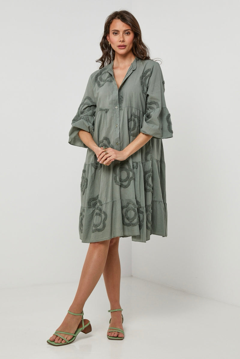 Robe Chemise - Kaki - Femme