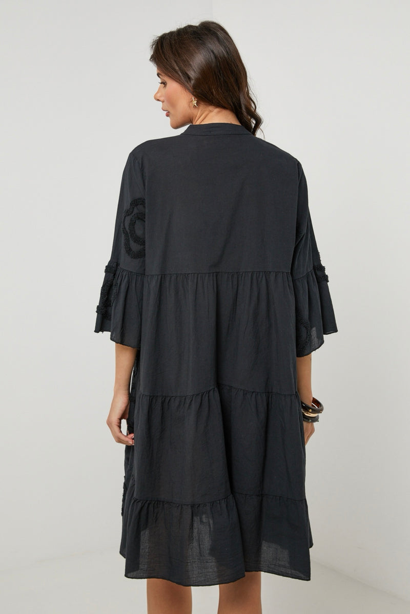 Robe Chemise - Noir - Femme
