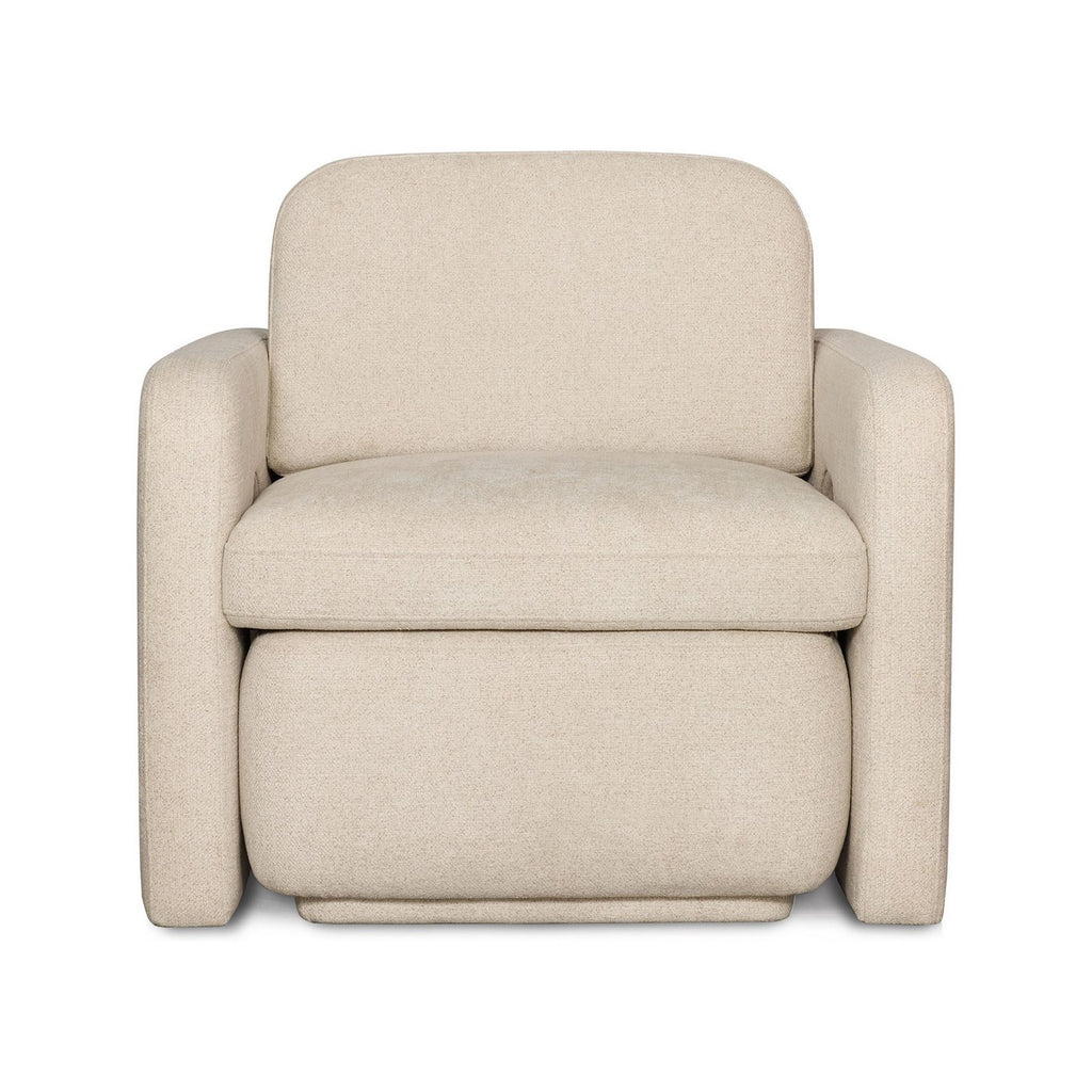 Kova - Fauteuil Design Avec Table Basse Relevable - Beige