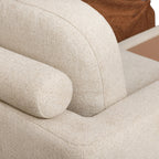 Kova - Fauteuil Design Avec Table Basse Relevable - Beige