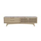 Kyojo - Meuble Tv - Bois De Manguier Et Terrazzo - Naturel