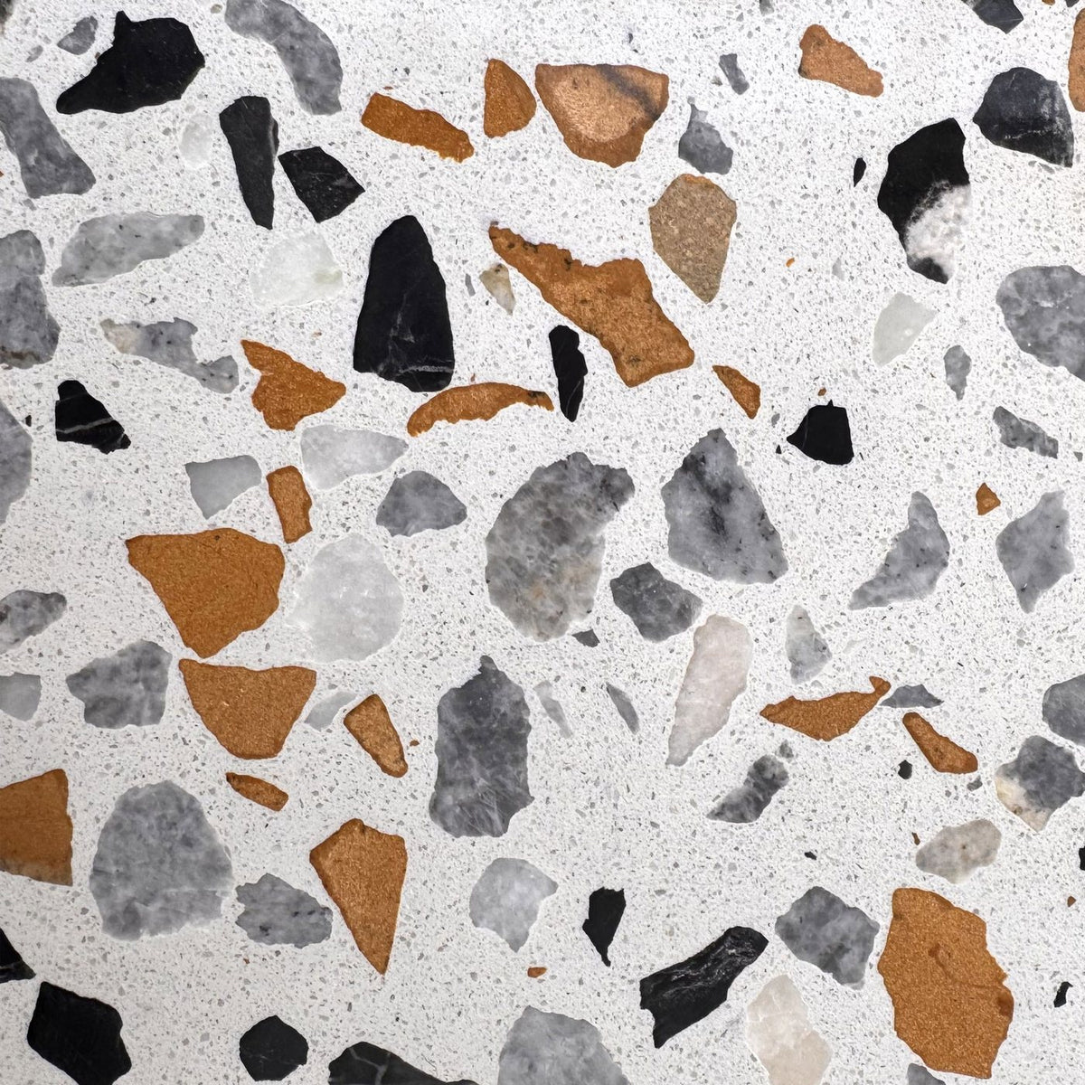 Kyojo - Meuble Tv - Bois De Manguier Et Terrazzo - Naturel