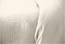 Parure Housse De Couette 3Pcs Gaze De Coton Et Coton 57 Fils - Galet - Gris Foncé