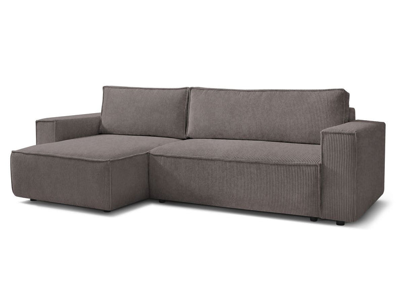 Nihad - Sofá esquinero convertible reversible - Pana