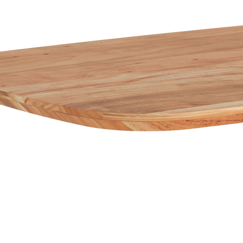 Table À Manger - Acacia Et Métal - Naturel