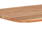 Table À Manger - Acacia Et Métal - Naturel