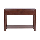 Bali - Console 2 Tiroirs En Teck Massif - Marron Foncé