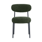 Annie - Lot De 2 Chaises De Salle À Manger - Tissu Chenille - Vert