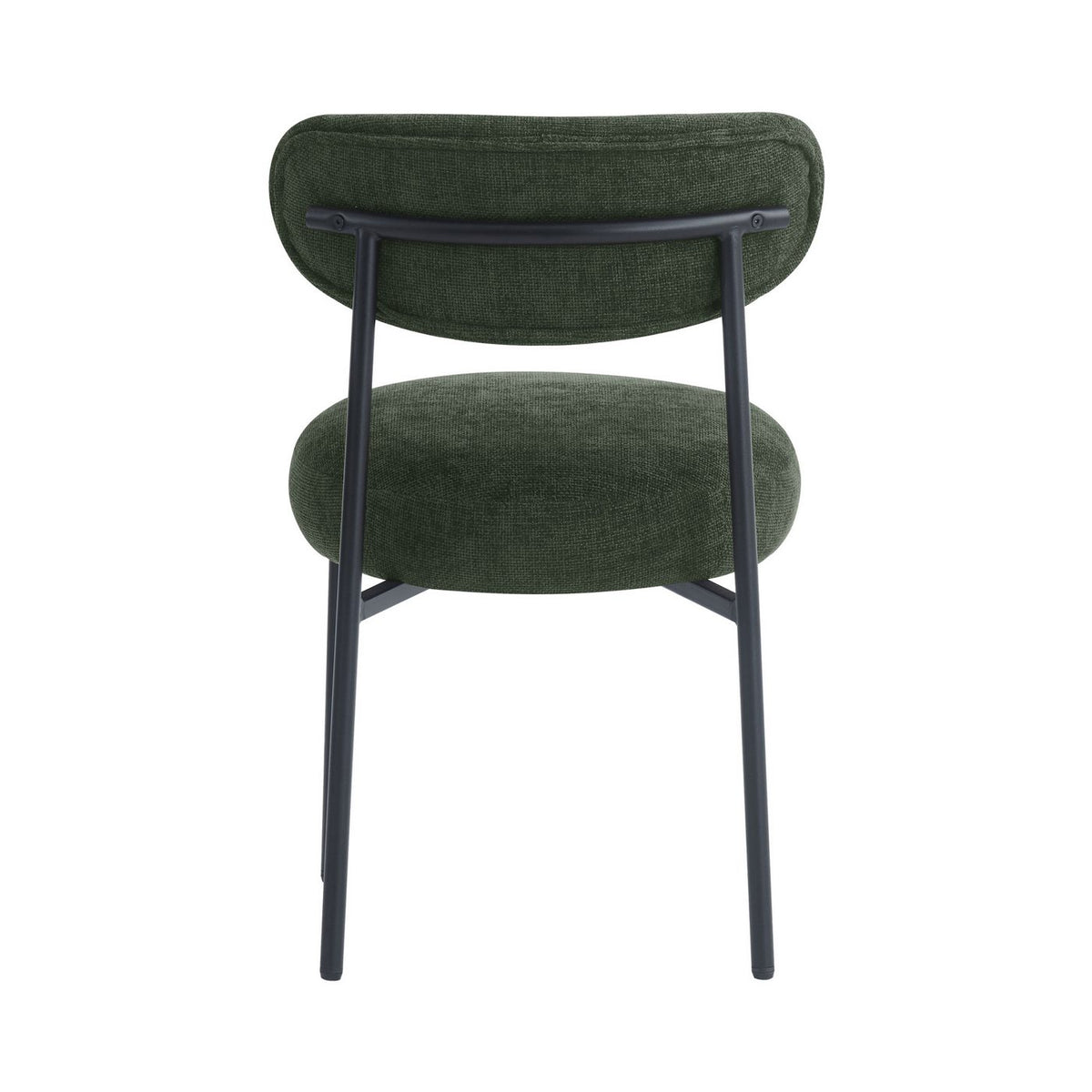 Annie - Lot De 2 Chaises De Salle À Manger - Tissu Chenille - Vert