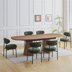 Annie - Lot De 2 Chaises De Salle À Manger - Tissu Chenille - Vert