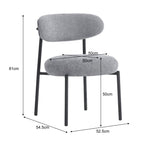 Annie - Lot De 2 Chaises De Salle À Manger - Tissu Chenille - Vert
