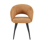Sherpa - Lot De 2 Chaises Repas - Tissu Bouclette - Moutarde