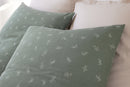 Parure De Lit Complète - 3 Pièces - 100% Gaze De Coton - Celestine - Imprimé