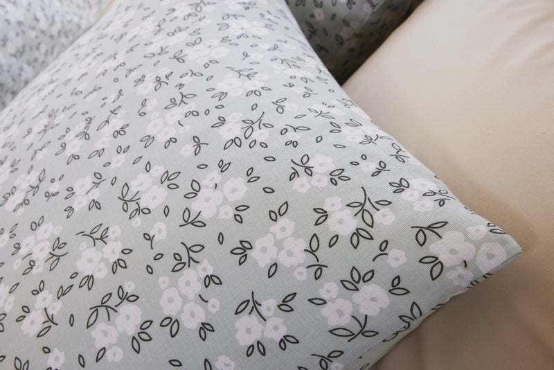 Parure de Lit Complète - 3 pièces - 100% Gaze de Coton - Imprimé Edana