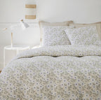 Parure da letto completa - 3 pezzi - 100% garza di cotone - Stampa Loucile