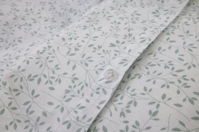 Parure De Lit Complète - 3 Pièces - 100% Gaze De Coton - Murmure - Imprimé