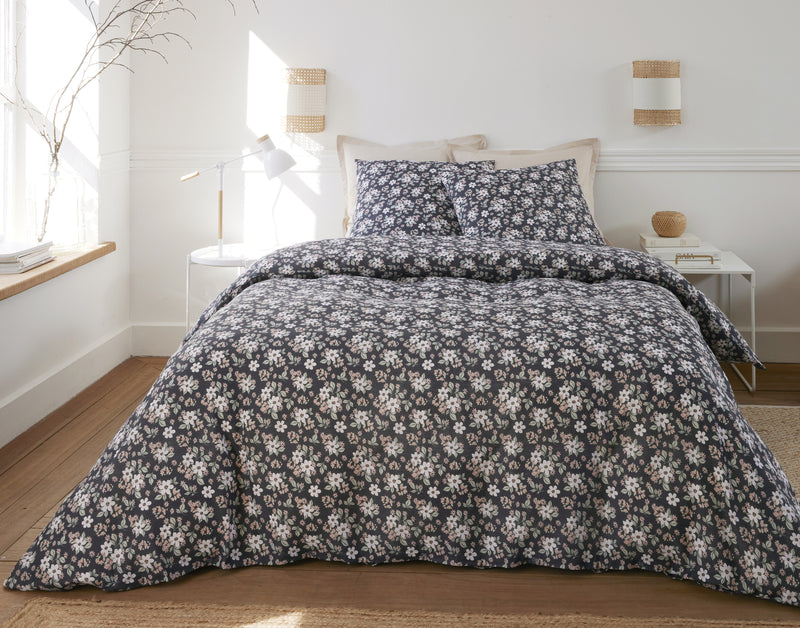 Parure de Lit Complète - 3 pièces - 100% Gaze de Coton - Sakuria - Imprimé