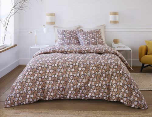 Parure de Lit Complète - 3 pièces - 100% Gaze de Coton - Verone - Imprimé