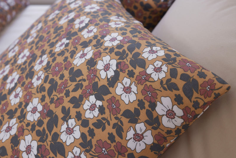 Parure de Lit Complète - 3 pièces - 100% Gaze de Coton - Verone - Imprimé