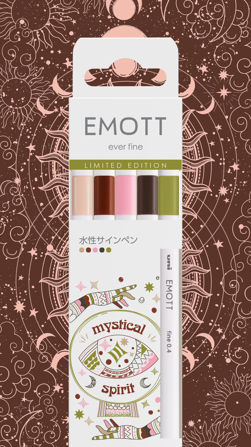 5 Feutres - Mystical Spirit - Emott By Uni-Ball