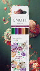 5 Feutres - Secret Garden - Emott By Uni-Ball