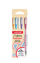 Set De 5 Rollers - Encre Gel Pastel - Uni-Ball