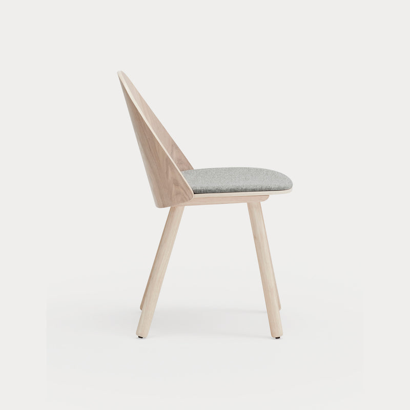 Uma - Chaise (Pack 2) - Chêne & Gris