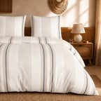 Trandy - Parures de Lit de Couette 3pcs avec 2 Taies - 100% Percale de Coton 71 Fils - Imprimé