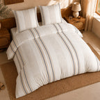 Trandy - Parures de Lit de Couette 3pcs avec 2 Taies - 100% Percale de Coton 71 Fils - Imprimé