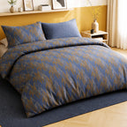Blusky - Parures de Lit de Couette 3pcs avec 2 Taies - 100% Percale de Coton 71 Fils - Imprimé