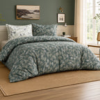 Emeride - Parures de Lit de Couette 3pcs avec 2 Taies - 100% Percale de Coton 71 Fils - Imprimé