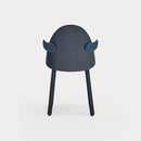 Uma - Chaise Avec Accoudoirs (Pack 2) - Bleu & Gris Foncé