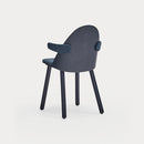 Uma - Chaise Avec Accoudoirs (Pack 2) - Bleu & Gris Foncé