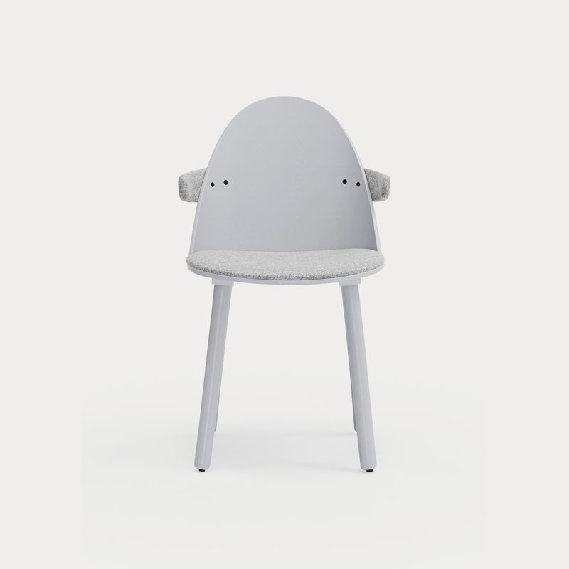 Uma - Chaise Avec Accoudoirs (Pack 2) - Gris