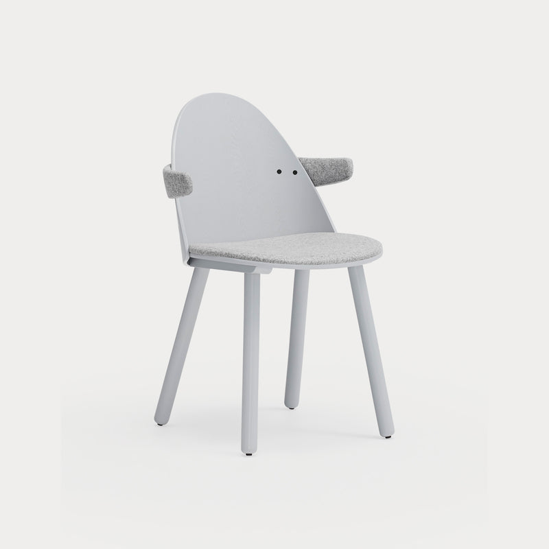 Uma - Chaise Avec Accoudoirs (Pack 2) - Gris