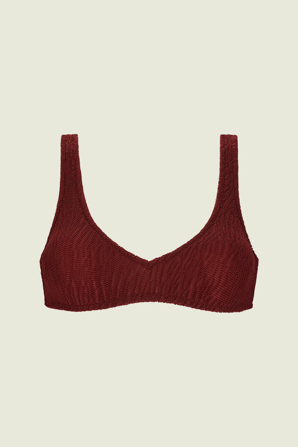 Haut De Bikini Cherry Roccia - Bordeaux