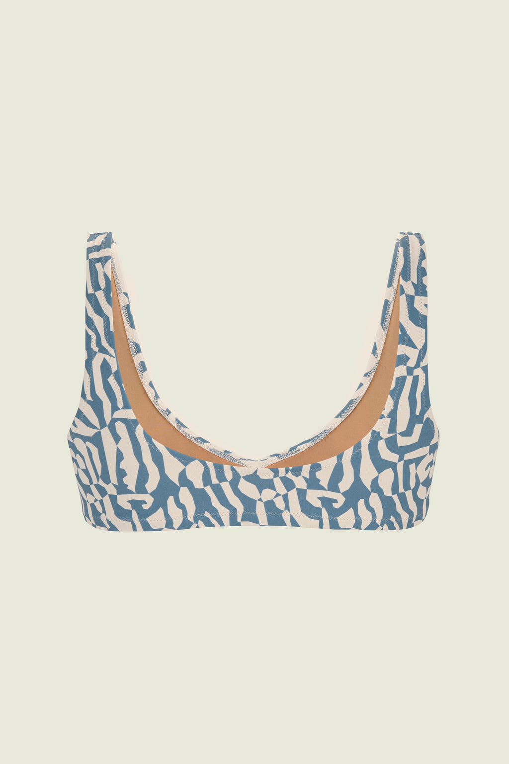 Top de Bikini Marbling Roccia - Azul