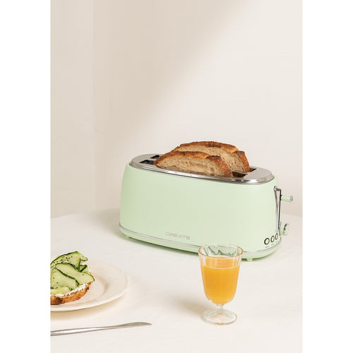 Toast Retro Stylance XL - Grand Grille-Pain - Vert Pastel