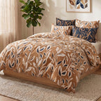 Linda - Juegos de Cama Funda Nórdica 3 Piezas de Algodón de 57 Hilos - 100 % Algodón 57 hilos - Estampado