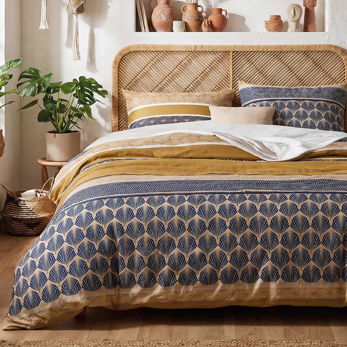 Celorn - Parures de Lit Housse de Couette 3 Pcs - 100% Coton 57fils - Imprimé
