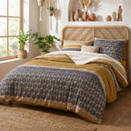 Celorn - Parures de Lit Housse de Couette 3 Pcs - 100% Coton 57fils - Imprimé