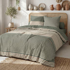 Cylus - Parures de Lit Housse de Couette 3 Pcs - 100% Coton 57fils - Imprimé