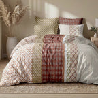 Riadi - Parures de Lit Housse de Couette 3 Pcs - 100% Coton 57fils - Imprimé