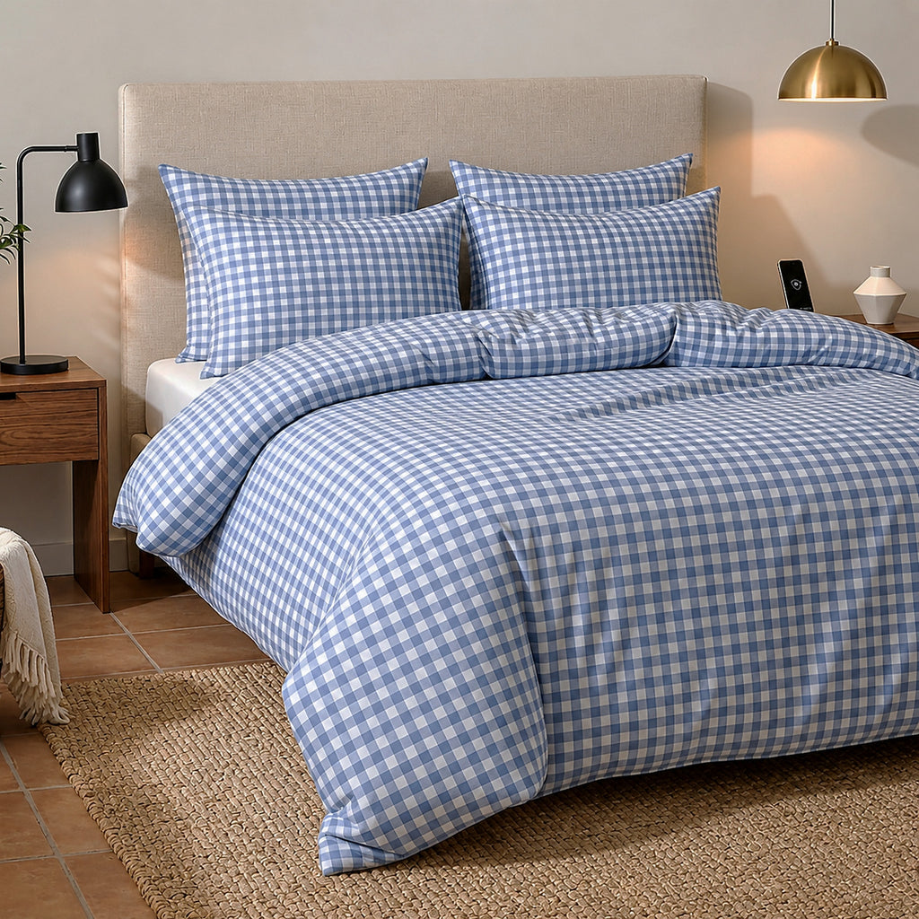 Celestin - Parures de Lit Housse de Couette 3 Pcs - 100% Coton 57fils - Imprimé