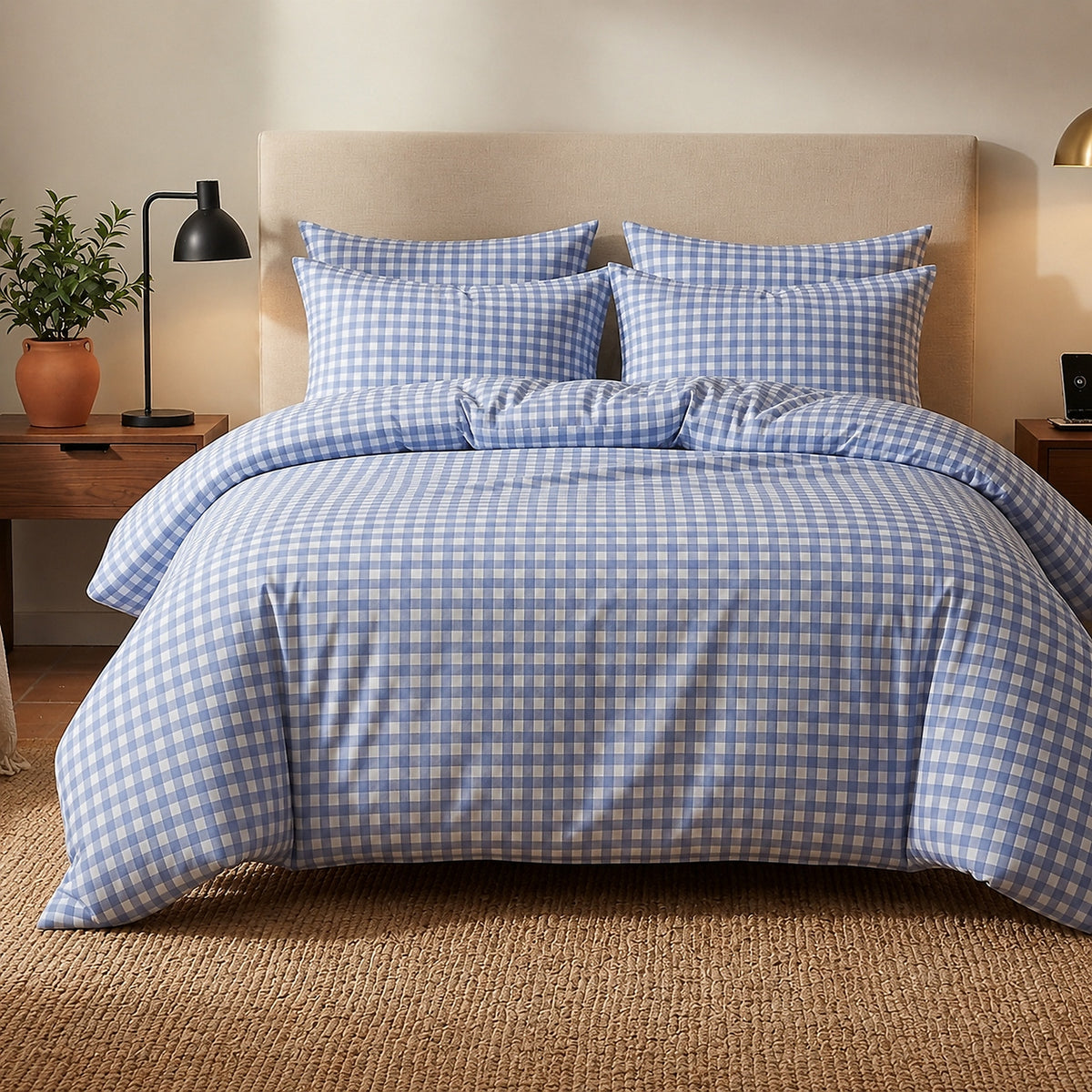 Celestin - Parures de Lit Housse de Couette 3 Pcs - 100% Coton 57fils - Imprimé