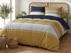 Jaisaï - Parures de Lit Housse de Couette 3 Pcs - 100% Coton 57fils - Imprimé