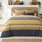 Melting - Parures de Lit Housse de Couette 3 Pcs - 100% Coton 57fils - Imprimé