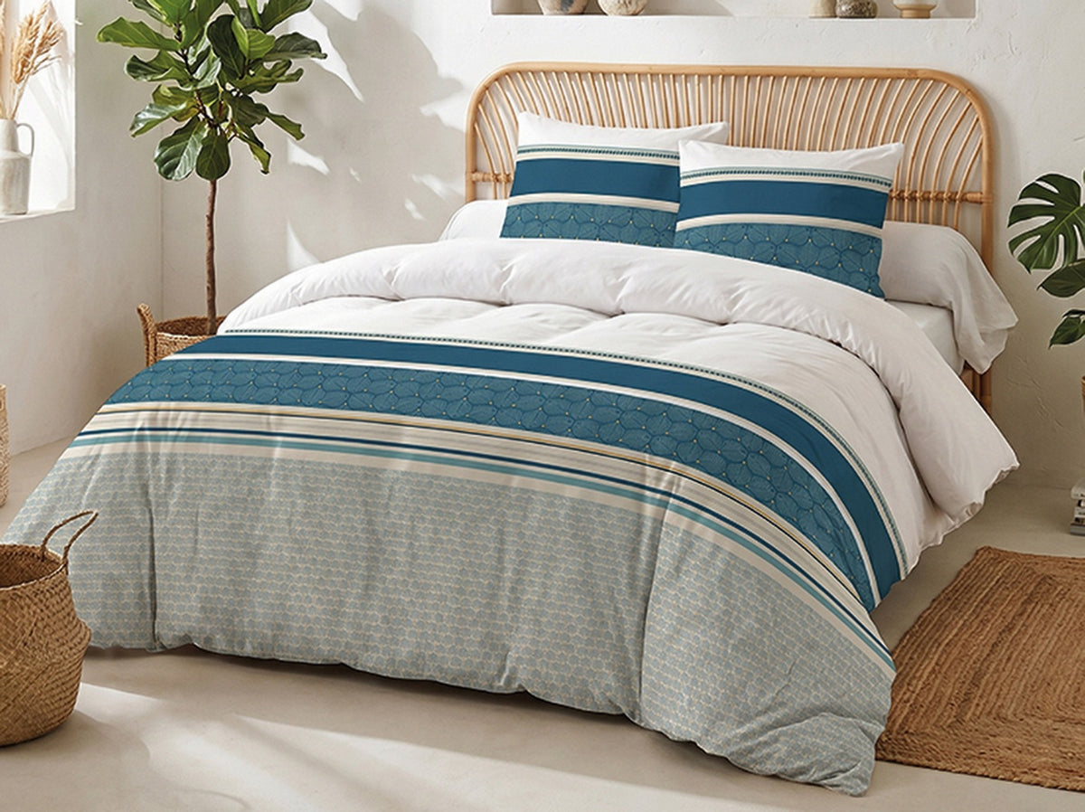 Uriance - Parures de Lit Housse de Couette 3 Pcs - 100% Coton 57fils - Imprimé